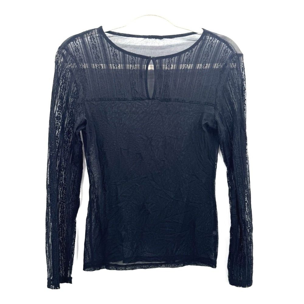 Whimsigoth All Over Sheer Lace Top Medium Stretch Fairy Grunge Dark Cottage Fest